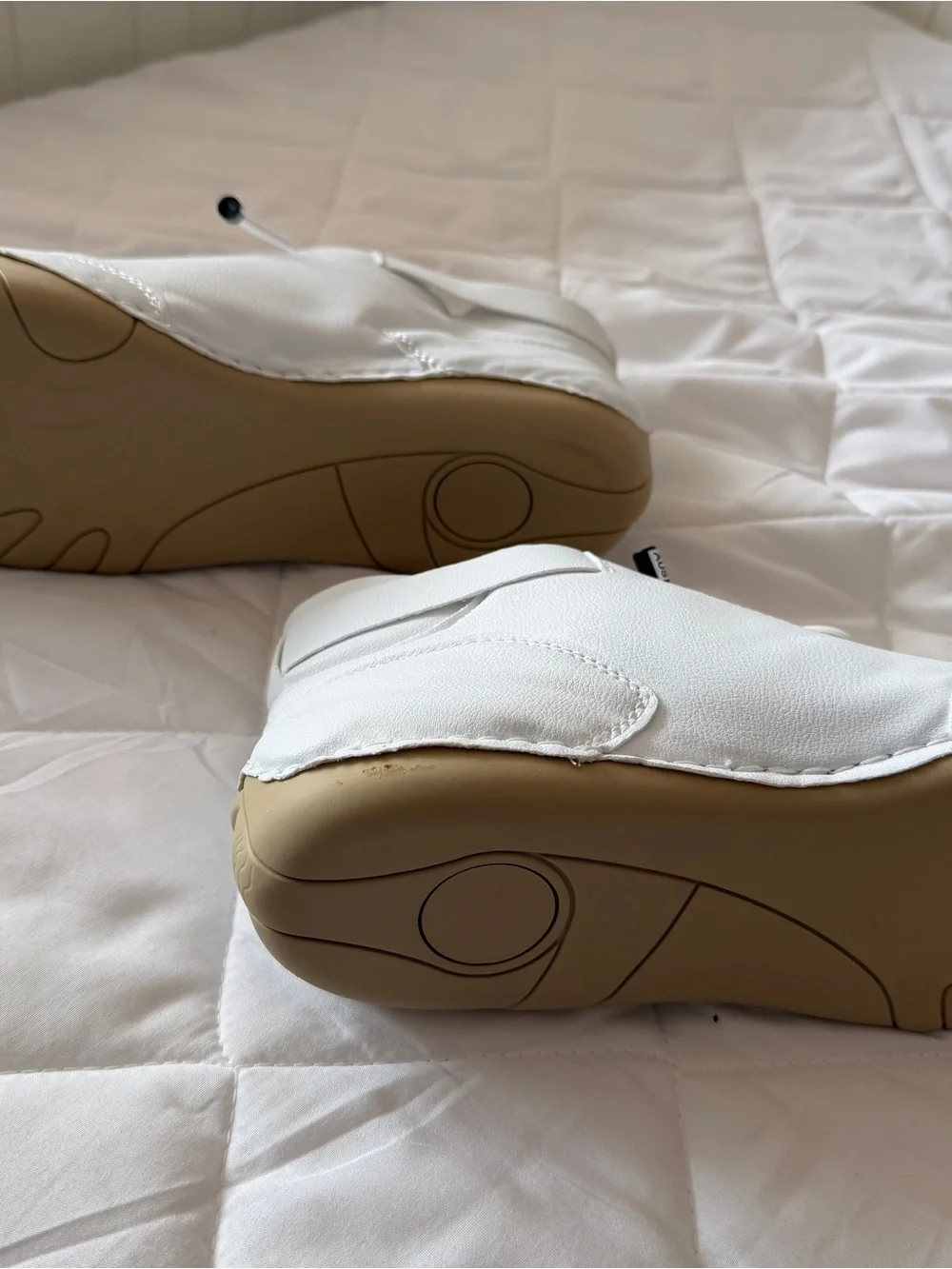 Minimalist White High-Top Leather Sneakers